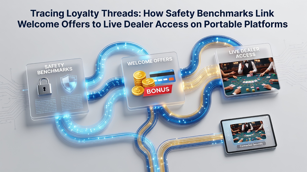 Mobile casino interface showing welcome bonus prompts connected to verified live dealer tables with security indicators